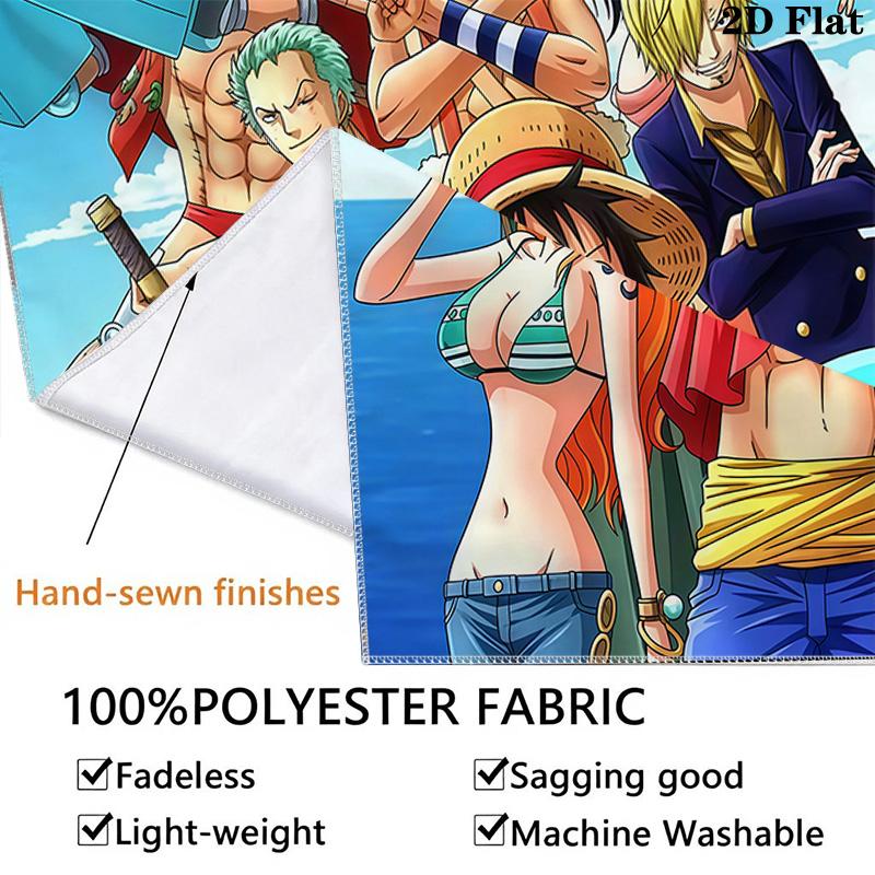 One Piece Monkey D Luffy Wall Tapestry Aesthetic Wall Hanging Printed Fabric Blanket Decorative Tapestries For Bedroom Living Room Home Decor