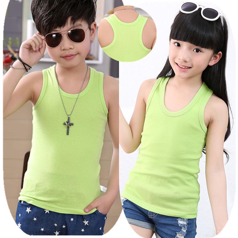 Kids' Cotton Tank Top: Summer Base Layer for Boys & Girls