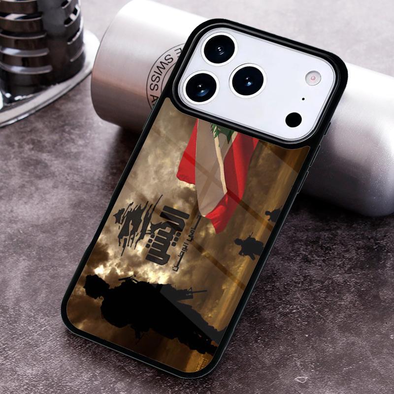 Чехол для телефона с флагом Ливана для iPhone 17 16 15 Pro Max Air 14 13 12 11 Plus Ударопрочный Capa Чехол