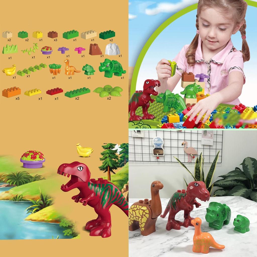 Jurassic Toy Set Develop Cognitive Skills And Imagination With Dinosaur Building Blocks