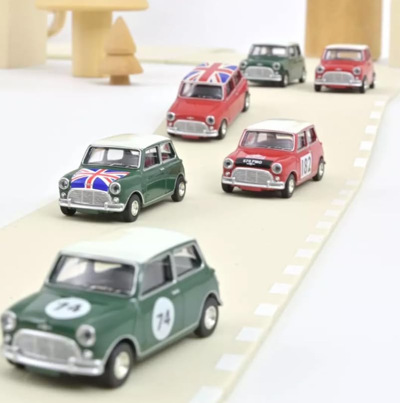 NOREV 1/64 Scale Mini Cooper S 1964 (Union Jack Hood) Diecast Model Car [Imported]