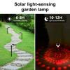 2 Pcs Solar Pathway Lights IP55 Waterproof Solar LED Lawn Lights Outdoor Color Changing Solar Garden Lights for Walkway Patio Yard Decor