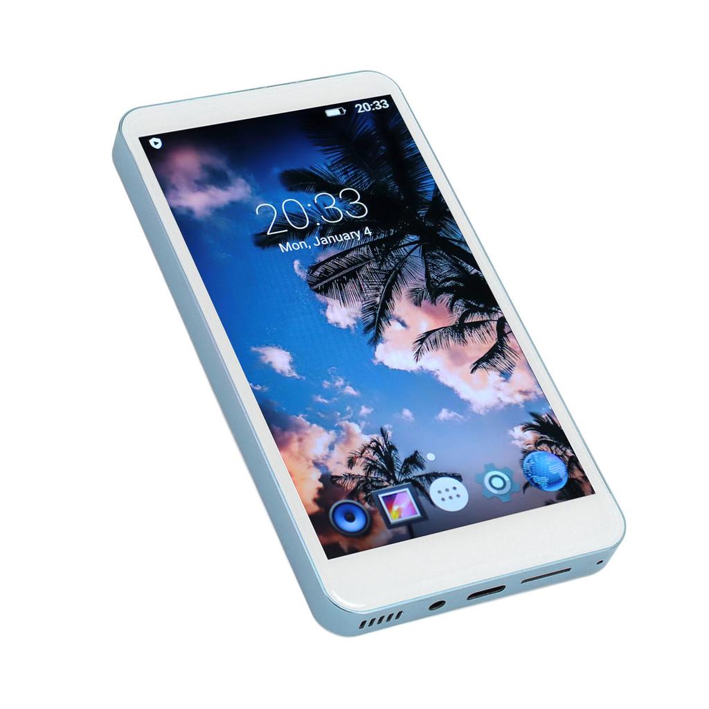 5in MP4 Player 1080P Fast Wireless Upload Aluminum Alloy Touch Screen Bluetooth Music Video MP4