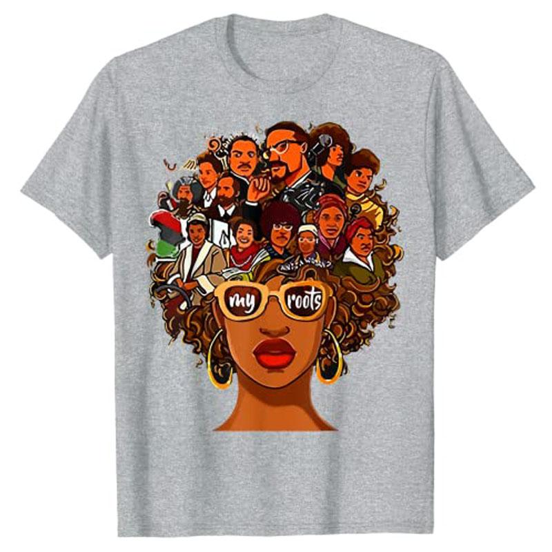I Love My Roots Black Powerful History Month Pride DNA Gift TShirt Graphic Tee Tops Womens Fashion Outfit Short Sleeve Blouses