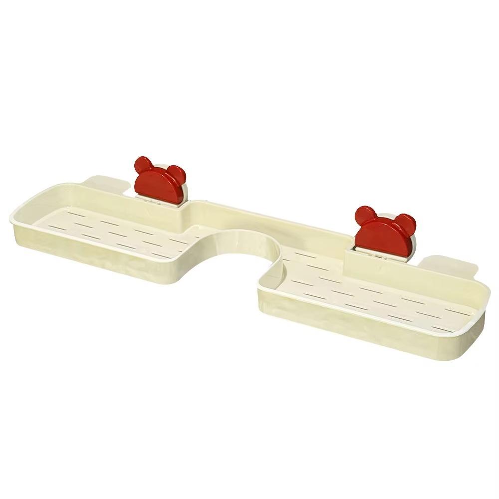 Suction Cup Design Dopamine Faucet Rack Space-saving Punch-free Rack Bathroom Solutions