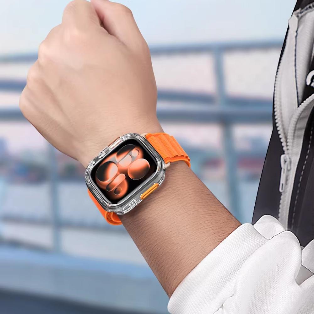 Защитная крышка для корпуса Apple Watch 11 10 46 мм 42 мм Покрытый ТПУ Бампер Оболочка Аксессуары Защитные чехлы для iWatch Серии 10 11