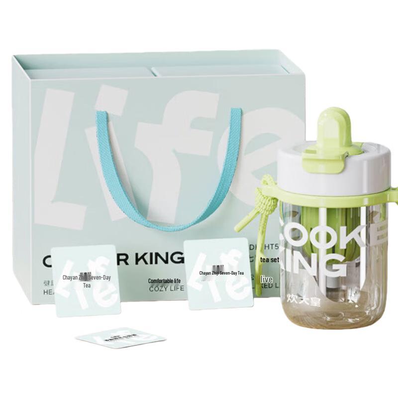 COOKER KING Plastic Cup Set with Tea Bag
