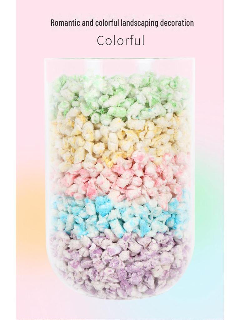 Бумажные гранулы Bukaxing Rainbow: Дезодорирующий наполнитель для хомяков и хлопковые опилки - 1 кг