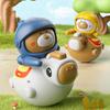 Crafts Knight Rocking Toy Handmade Baby Knight Tumbler Toy Knight Tumbler Doll  Children Girls Boys
