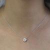 Moissanite Pendant Necklace for Women Original 925 Silver Chains Solitaire Drop Necklaces Bridal Fine Jewelry
