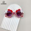 Fashion Cute Children'S Sunglasses Diy Puppy Sunscreen Uv Protection Concave Shape Baby Sunglasses Glasses