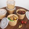 Fangcaodi Disposable Bamboo Fiber Paper Bowls with Lids