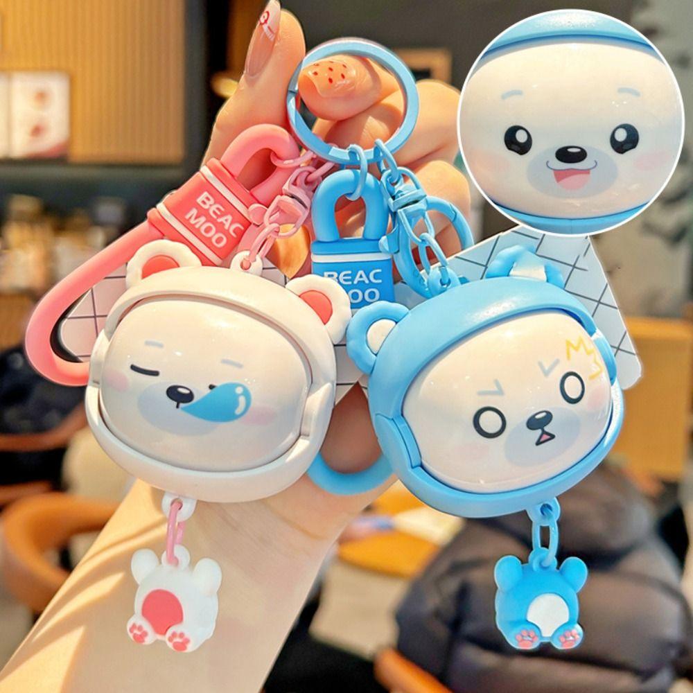 Брелок для ключей с изображением мультяшного лица, подвеска для школьного портфеля, креативная кукла, брелок для ключей, детская игрушка