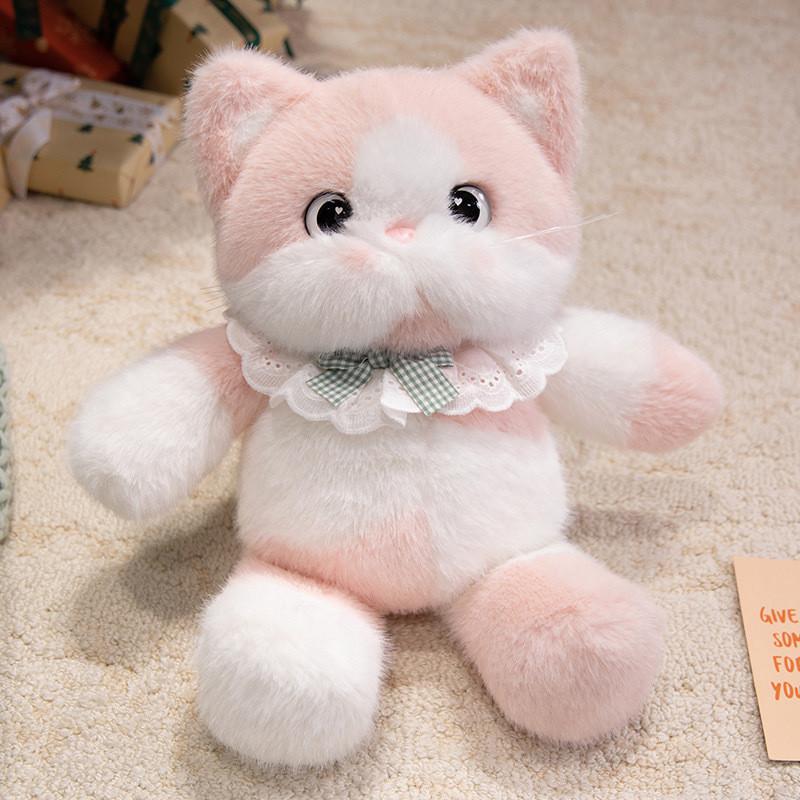 Calico Realistic Cat Plush Toy Soft Stuffed Animal For Girls And Birthday Gifts