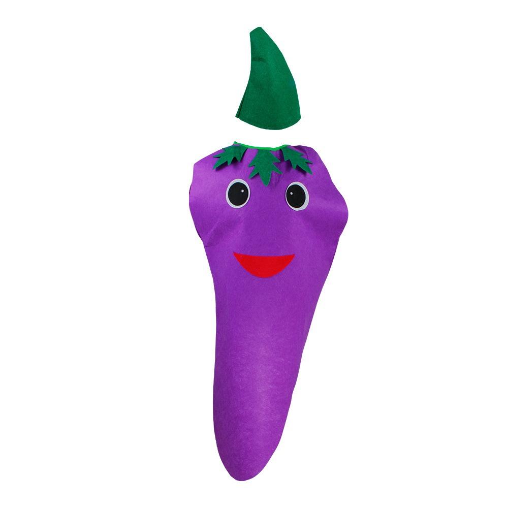 Performance Stage Children Cosplay Costume Pumpkin Cloak Performance Suit Fruit Veggie Costume Boy