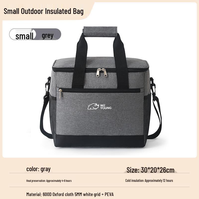 Портативная изотермическая сумка большой вместимости для кемпинга на открытом воздухе и автомобильного охлаждения