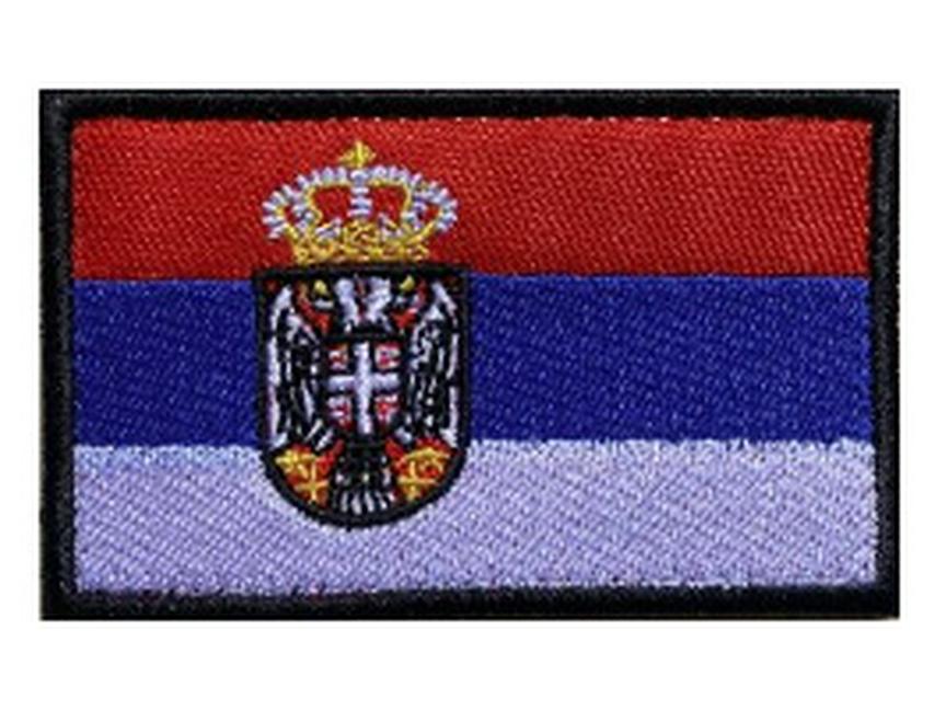Нашивка-патч на липучке с вышивкой, резиновая, для одежды, флаг