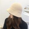 Knitted Basin Hat Thickened Fisherman Hat Cute Bucket Hat  Autumn Winter