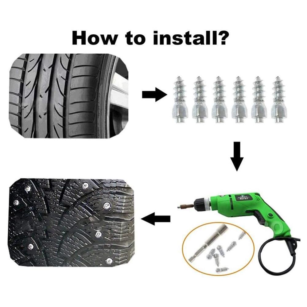 200 шт. 9 x 4 мм ввинчивающиеся шипы для шин Шипы для колес Автомобиля Грузовика Мотоцикла Велосипеда Ботинка Шипы для шин