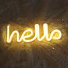 Ночник Неоновый Алфавит Hello Неоновые Огни Для Дня Рождения Свадьба Спальня Настенный Декор Свет Ночь