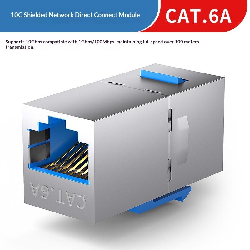 5 шт. Keystone-вставка RJ45 Female-Female, экранированный Ethernet-соединитель 10 Гбит/с для кабеля Cat7 Cat6A Cat6 Cat5E