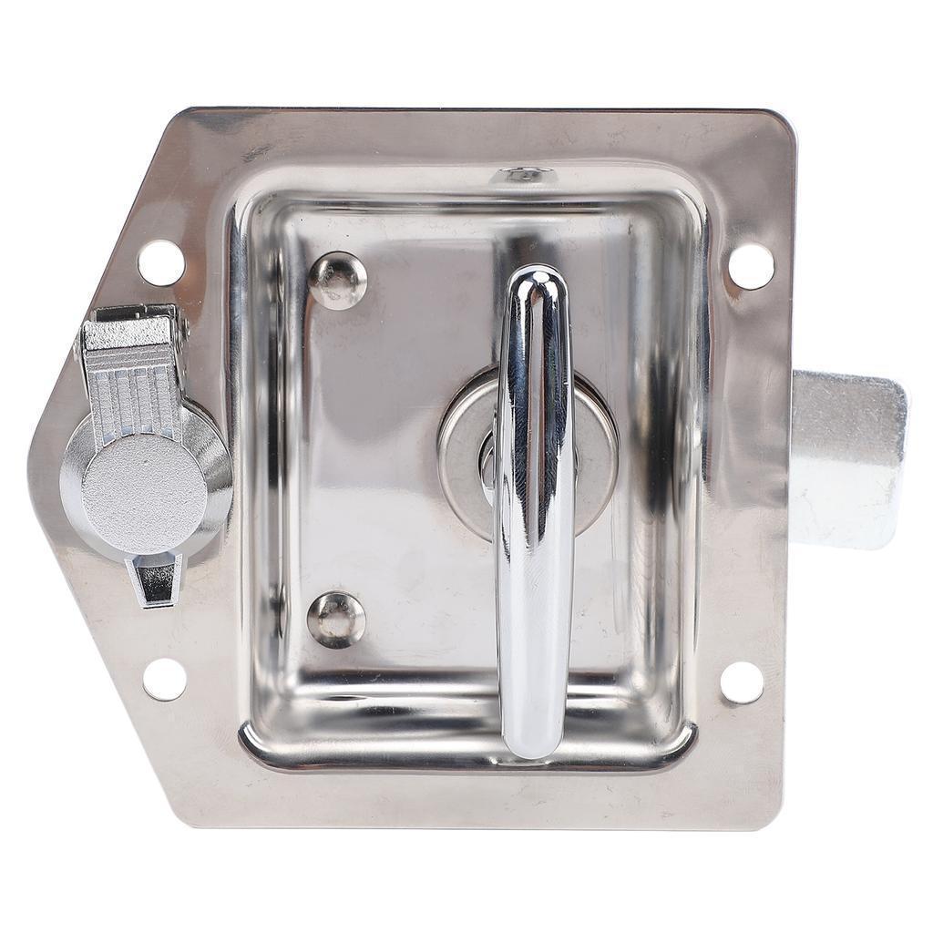Защелка для ящика для инструментов с Т-образной ручкой 4,9x4,9 дюйма, высокополированная нержавеющая сталь, ручка-замок для ящика для инструментов для автофургона с ключами G