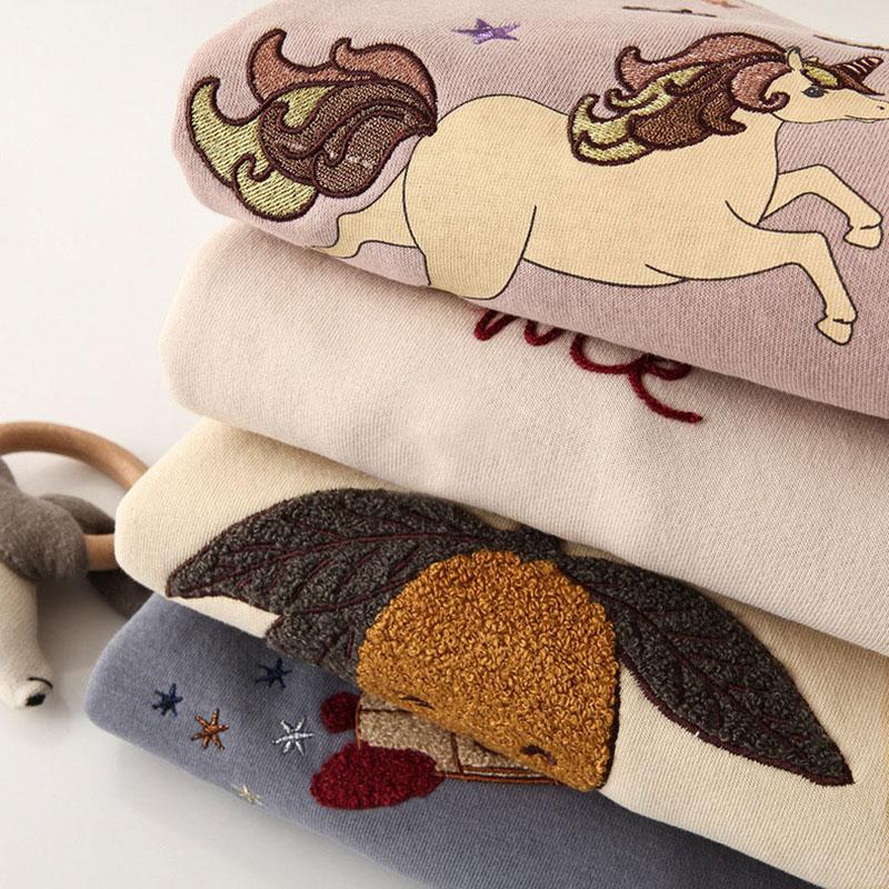 Детские толстовки для мальчиков и девочек, толстовки с длинными рукавами и принтом, детский пуловер, топ