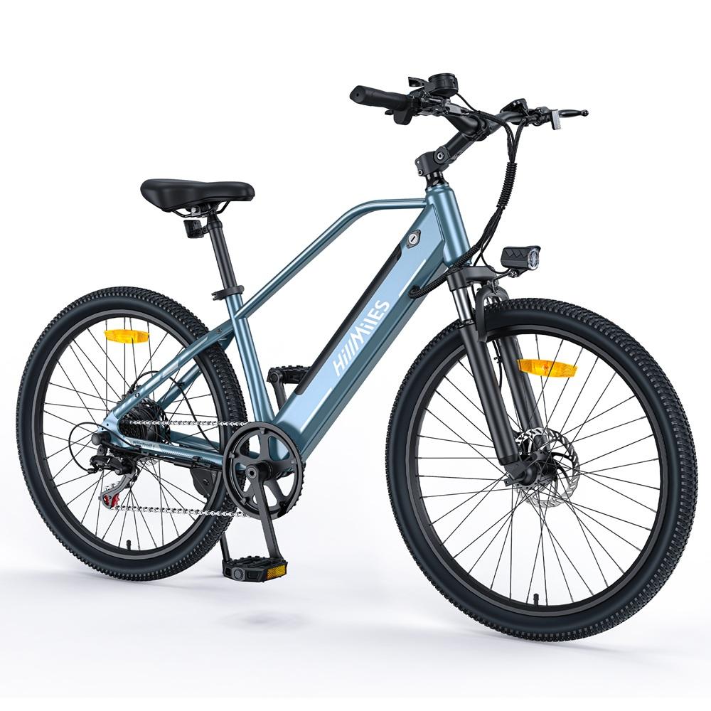 HillMiles MileTrail 1 Электровелосипед: Запас хода 120 км (PAS), Гидравлические тормоза, 26-дюймовые колеса, 250-ваттный мотор - Для города и горного туризма
