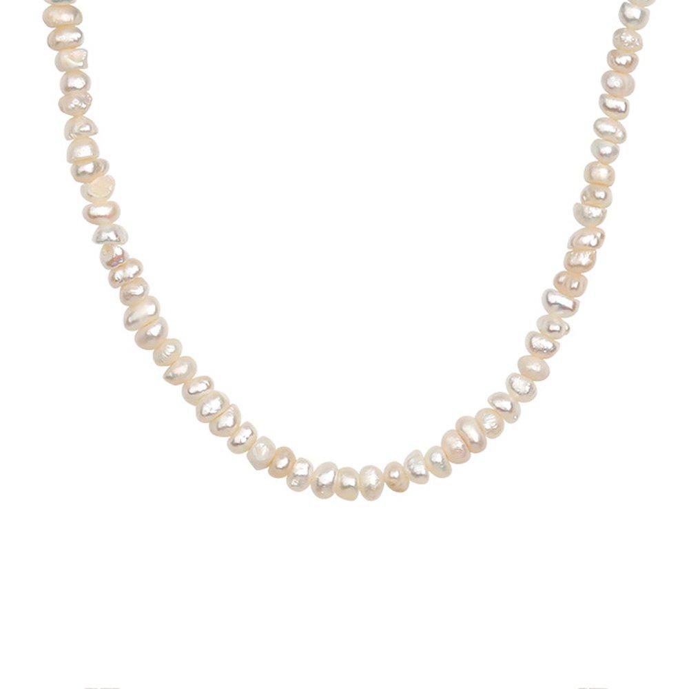 Mon Choix Silver Freshwater Pearl Necklace