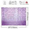 Purple background Birthday party photo Purple sequin bokeh party event Decorated portrait photo booth photography background