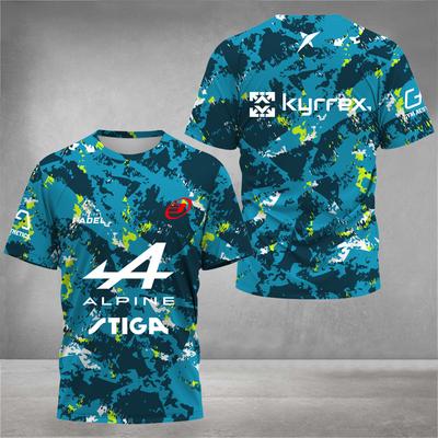 Модная теннисная футболка с красочным принтом, мужская летняя мужская одежда для паделя, высококачественные спортивные футболки для бега и бадминтона на открытом воздухе