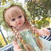 Реалистичная кукла-реборн из мягкого силикона 55 см 22 дюйма с одеждой, магнитной соской, бутылочкой для кормления, набором ручной работы, подарком на день рождения для девочки
