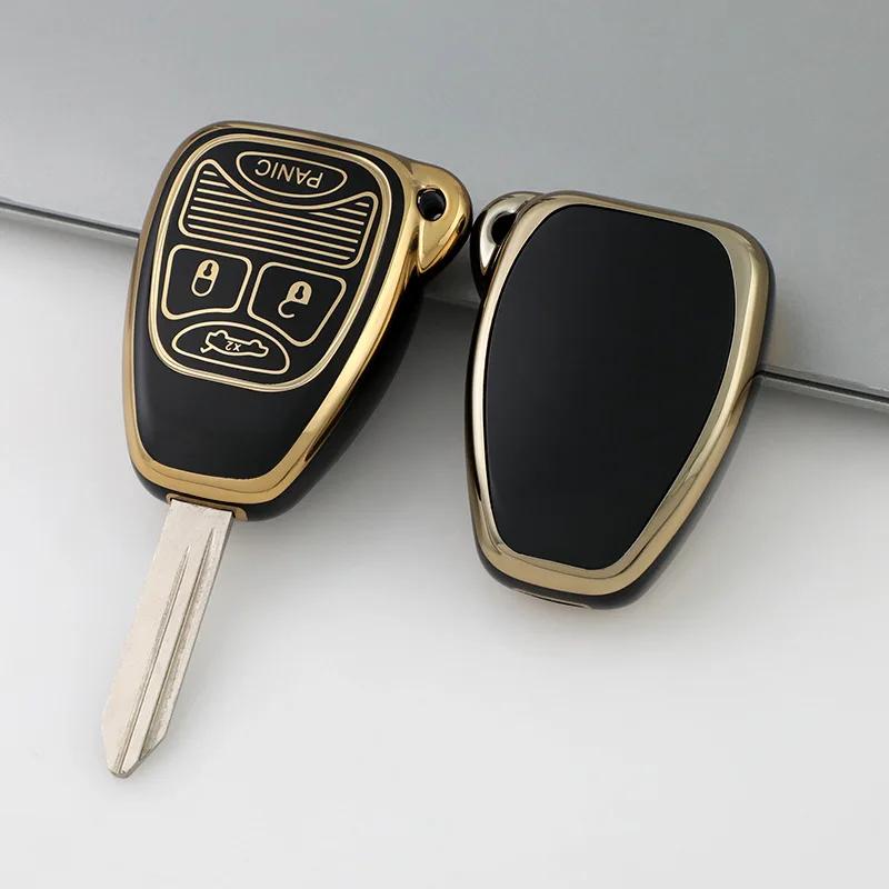 Для Jeep Grand Cherokee Wrangler JK Commander для Dodge Nitro Calibe для Chrysler 300C Pacifica TPU Чехол-футляр для ключа Колпачок jbzm1