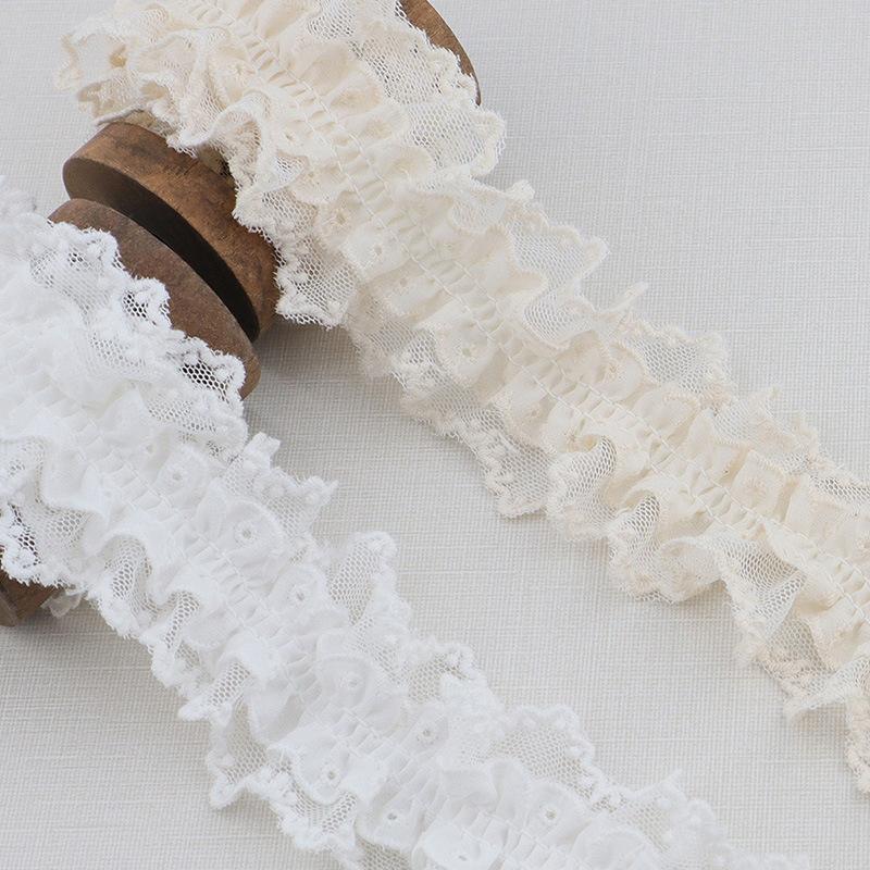 Один ярд Двусторонние аксессуары своими руками Полуфабрикаты для украшений Сетка Эластичное кружево Кружево Трехмерное двухцветное