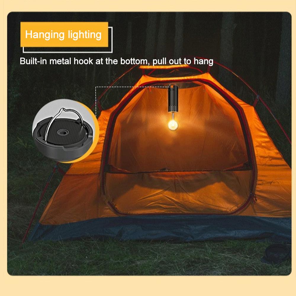 Rechargeable Camping Light 10000mAh Portable Telescopic Flashlight with Tripod Emergency Light Tent Outdoor Dimmable Table Lamp