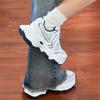 2025 New Casual Sports Shoes Women's Spring and Autumn White Versatile Platform Dad Shoes Popular Mesh Breathable Shoes Tide