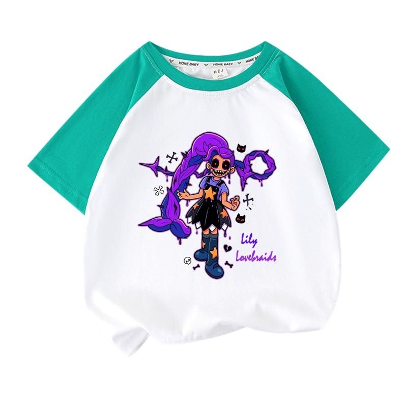 Женская повседневная футболка Lily Lovebraids с принтом и рукавами реглан