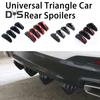 4 шт. износостойкие спойлеры на бампер, диффузор, тонкая работа, прочные универсальные треугольные задние спойлеры для губ