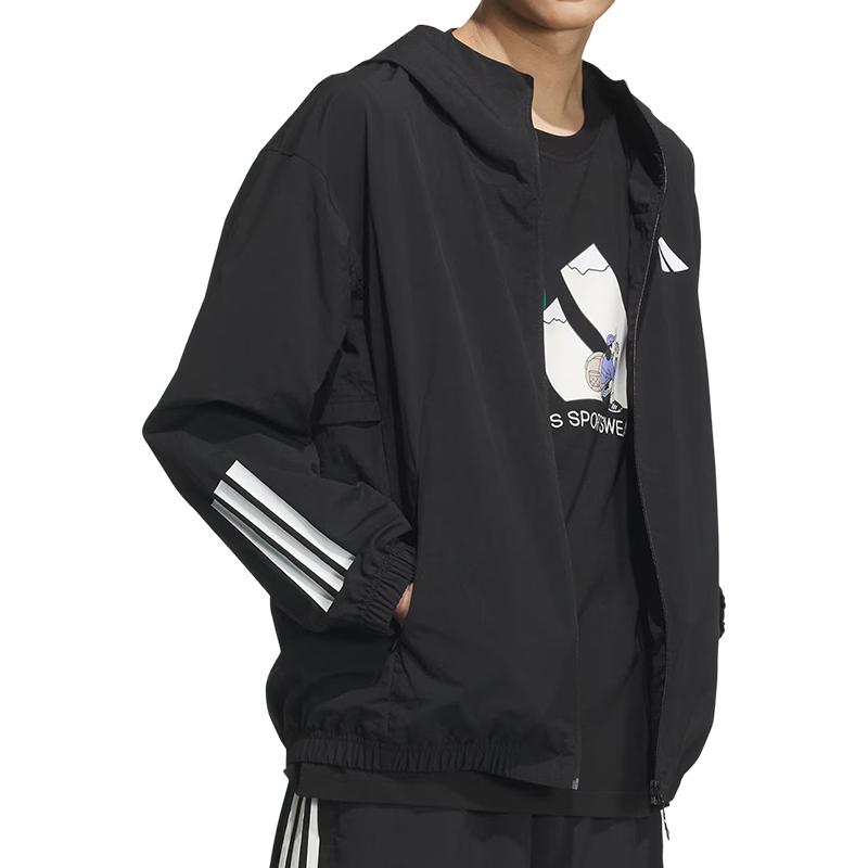 adidas Повседневная куртка мужская черная KC3926
