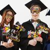 30pcs Bachelor Cap GRAD Photography Decor Class of 2025 Dress Up Costume Mask  Graduation Season