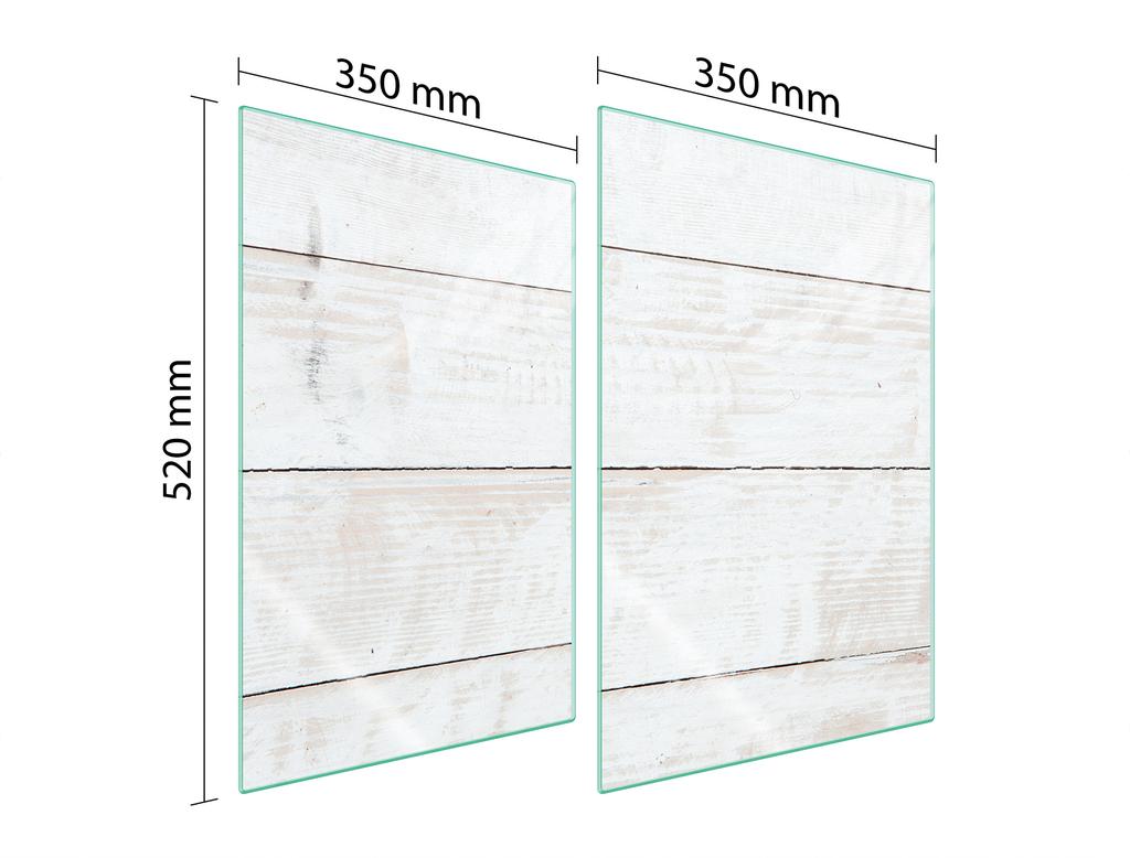 СТЕКЛЯННАЯ ЗАЩИТНАЯ ПАНЕЛЬ ДЛЯ КУХНИ 2x35x52 ДЕРЕВО