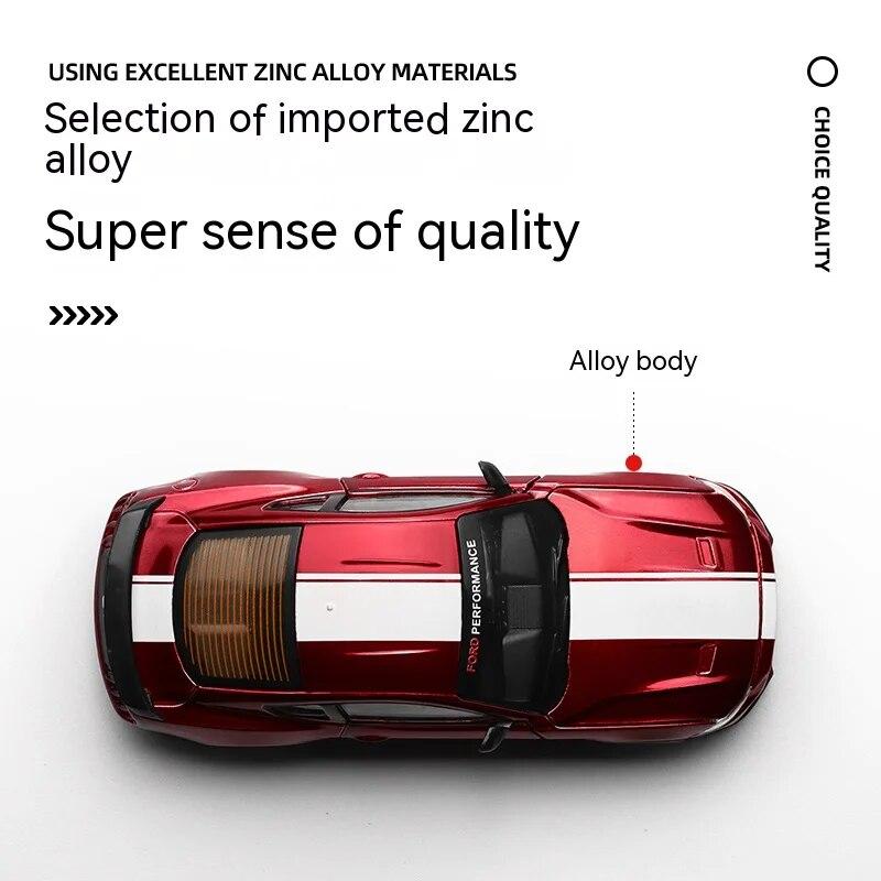 Набор для самостоятельной сборки модели автомобиля Ford Mustang из легкого сплава в масштабе 1/42 — уникальная коллекционная гоночная машина для любителей и энтузиастов