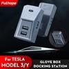 USB-концентратор Futhope перчаточный ящик для Tesla Model 3 Model Y-2023, разветвитель цифрового дисплея, док-станция, передача данных