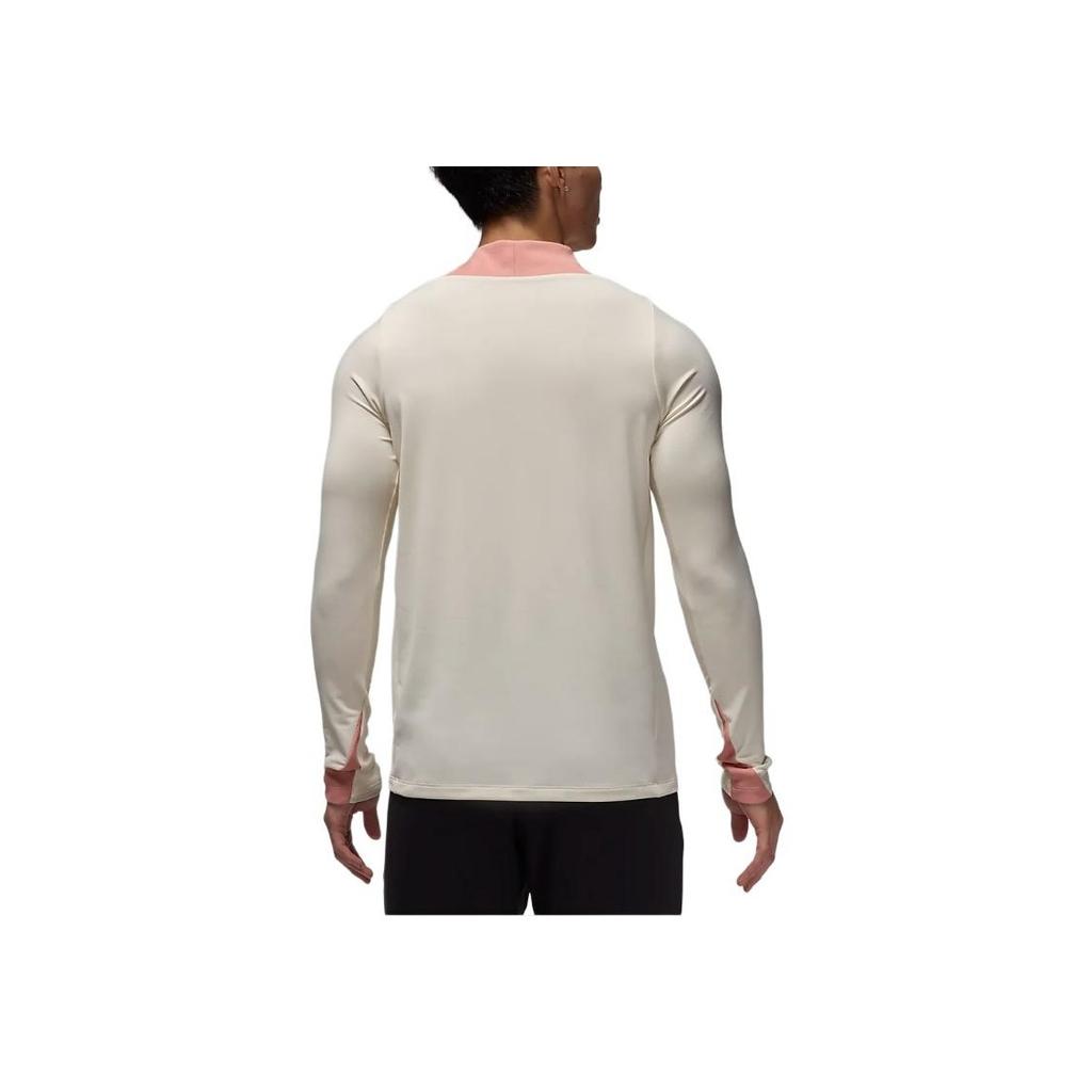 Jordan Футболка с цветными буквами и приталенным кроем, с длинным рукавом и высоким воротом, мужская, бежевая FQ2625-111