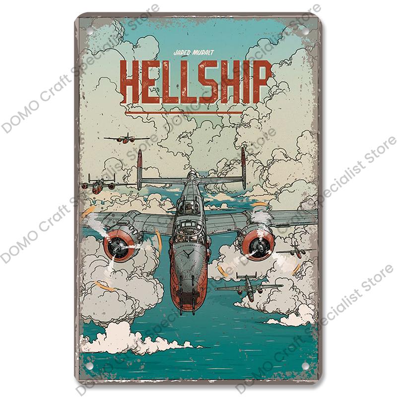 Винтажные авиационные таблички Металлическая пластина Топ ВВС Реактивные асы Истребитель Ретро Металлические жестяные знаки Клуб Мужская пещера Домашний настенный декор