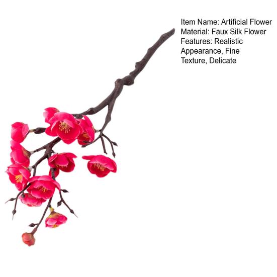 Уникальный искусственный цветок сливы, не требующий полива, яркая цветочная композиция