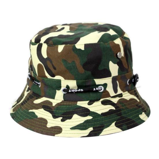 MUQZI Sports Accessory Fashion Camouflage Sun Block Bucket Hat Outdoor Breathable Hiking Fishing Cap