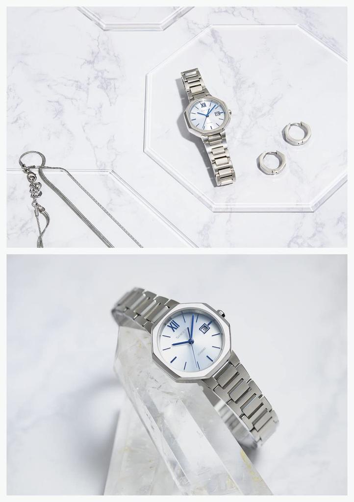Женские солнечные часы Casio Scene серебристые SHS-4529D-7AJF