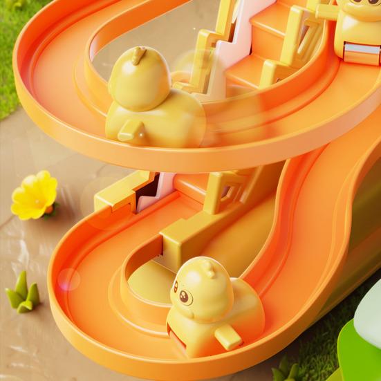 Игрушка-лестница для лазания животных, горка, детская развивающая мультяшная утка, кролик, лестница для лазания, американские горки, скользящая трасса, игрушка для малышей, мальчиков, девочек, подарок