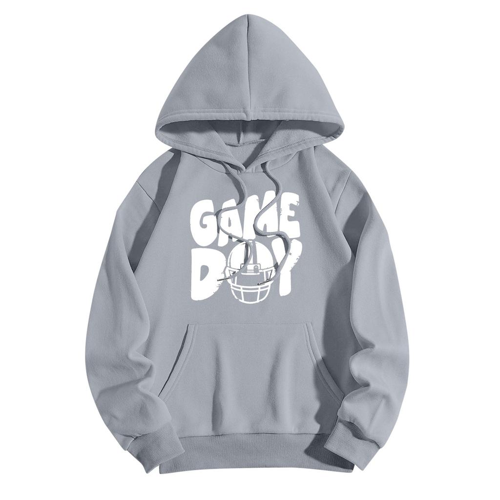 Sweatshirts For Teen Girls Long Sleeve Letter Print Casual Graphic Hoodies Drawstring Pullover Cute Oversized Hoodie